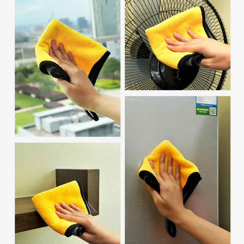3/5/10Pcs Car Wash Microfiber Towel 30*30CM / 30*60cm Car Cleaning Drying Cloth  Care Cloth Car Wash Towel  Kitchen Towel