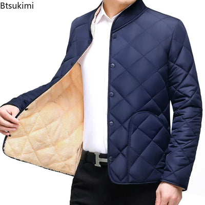 Men's Winter New Thickened Down Cotton Clothes, Solid | SAMAG