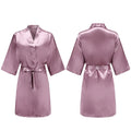 Women's Pure Short Silky Robes Bridesmaid Bride Party | SAMAG