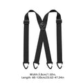Heavy Duty Work Suspenders Adjustable X Shape Tactical Tool Belt Strap Men Elastic Wide Pant Clamps Cargo Clip