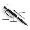 Tactical Pen Self Defense Multifunction Emergency Survival Tool Glass Breaker Tungsten Steel Writing Pen Outdoor Rescue Escape