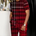 Summer fashion new sports suit men's T - shirt+pants 2 - piece set oversized clothes Joogers Outfit 3D - View 11 | SAMAG