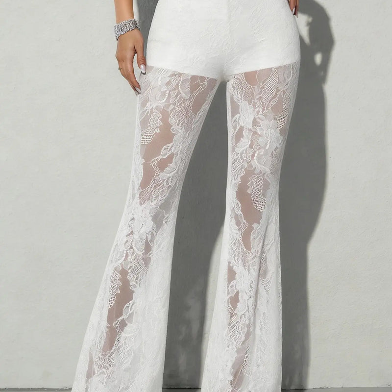 Sexy Black Lace Patchwork High Waist New Fashion - View 7 | SAMAG