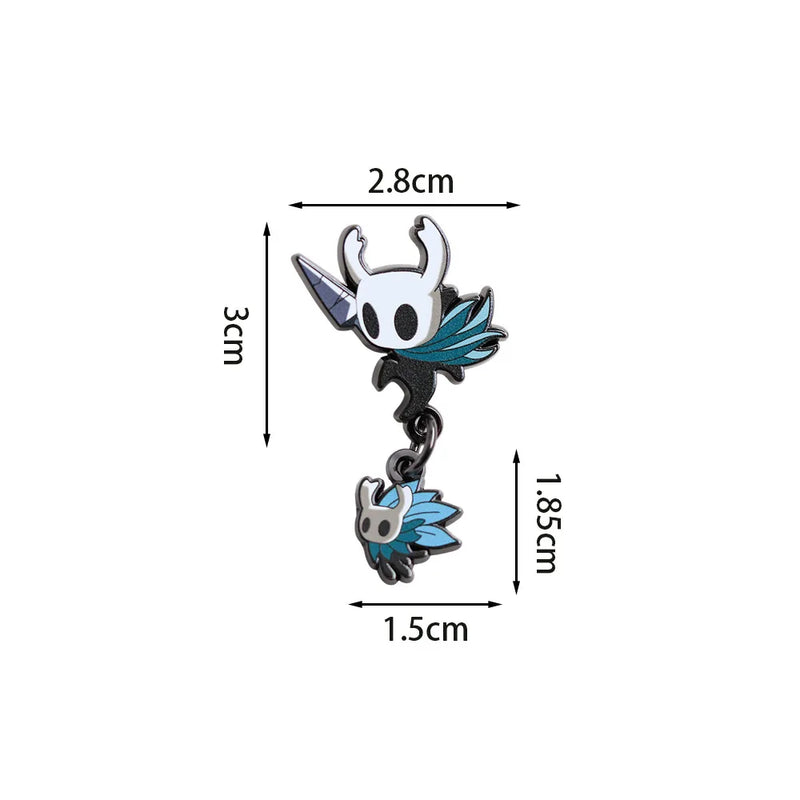 The Hollow Knight Creative Design Badge Cartoon Game Characters Lapel Pin Brave Warrior Wearing A Pendant Brooch Decoration Gift