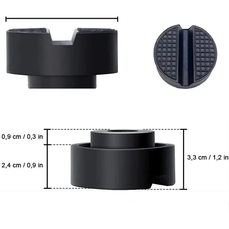 Car Hydraulic Jack Rubber Pad Universal Frame Protector Anti-slip Elevated Pallet Pad Jack Support Block Car Disassembly Tools