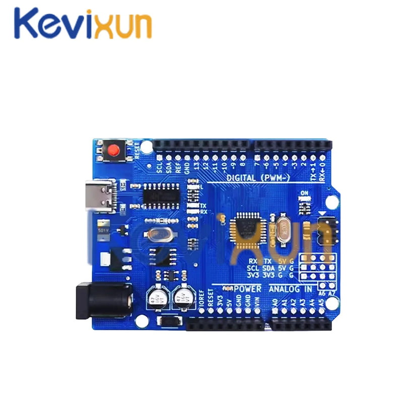 1-10PCS UNO R3 CH340G MEGA328P Chip for Arduino UNO R3 + USB/TYPE-C CABLE ATMEGA328P-AU Development Board 16Mhz