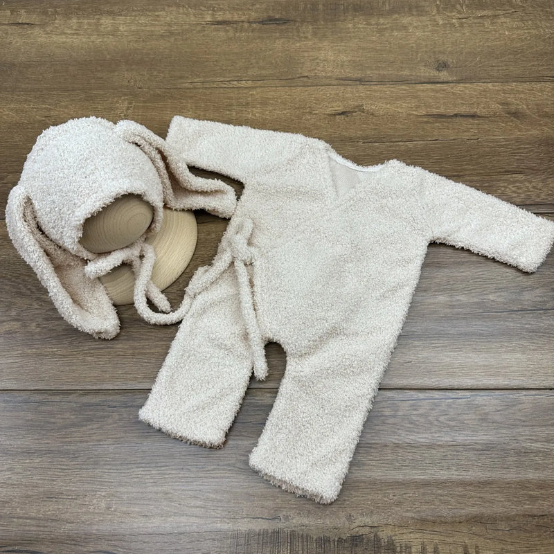 0-12 Months Baby Bunny  Rabbit Outfit Newborn Photography Props  Jumpers Baby Photo Shoot Clothing