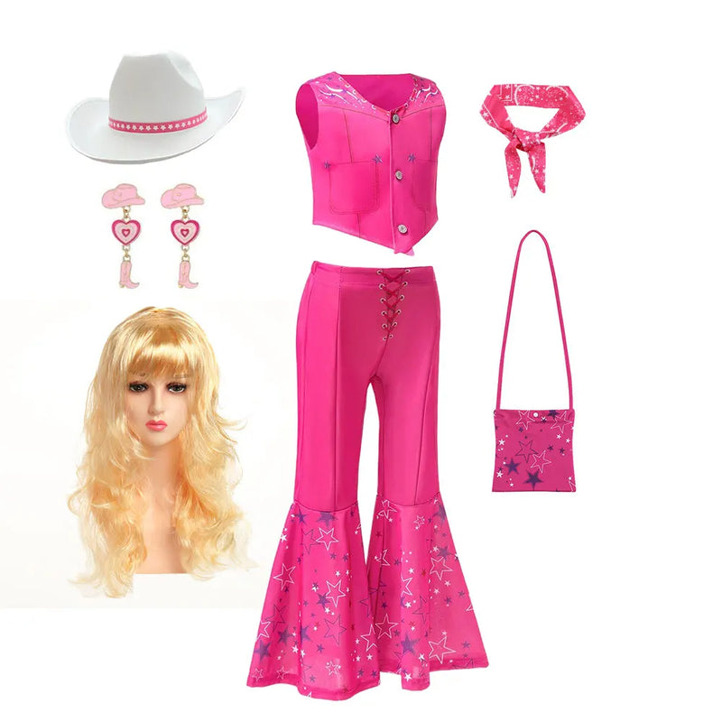 Summer Rose Pink Sleeveless Girl Cosplay Outfit Star - View 7 | SAMAG