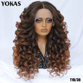 Lace Front Wigs Curly Latisha Synthetic High Quality Blonde Pink Blue Black White Red Brown Wig With Baby Hair For African Women