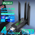 Original 4 Antennas 1200Mbps WiFi USB 3.0 Adapter 2.4G/5GHZ Dual Band Dongle Wireless Network Card 802.11AC For Win | SAMAG