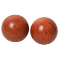 2Pcs Chinese Style Wooden Baoding Balls Massage Antique Stress Ball Hand Exercise Massage Balls Desktop Use