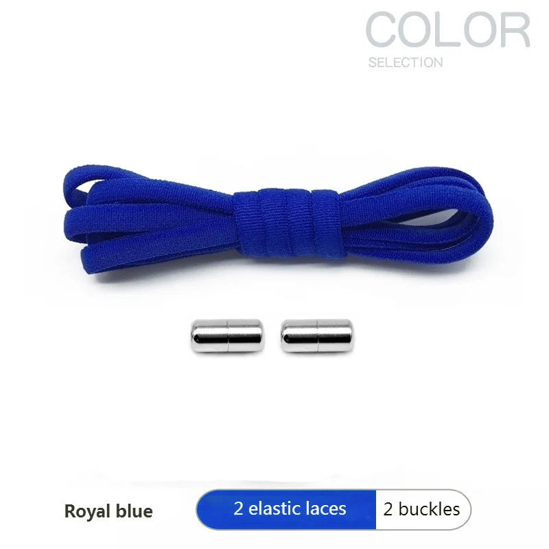 1 Pair Quick Locking Shoelaces Without Ties Elastic Laces Sneaker Widened Oval No Tie Shoe Laces Kids Adult Shoelace for Shoes