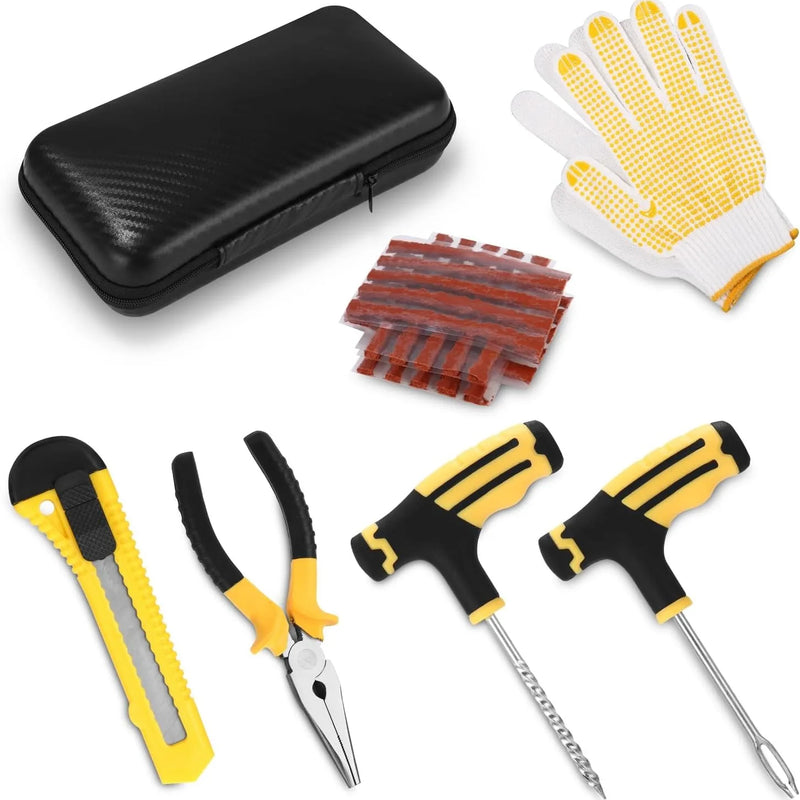 Motorcycle Tire Repair Kit Tyre Puncture Repair Tools Car Accessories Tire Strips Stirring Repair Tool Kit  Puncture Plug Tools
