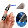 1/2 Pair Luminous Fingertips Sweat-Proof Touch Screen Thumb Gloves Non-slip Sensitive Mobile Touch Glove for PUBG Mobile Gaming