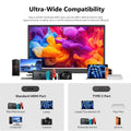 14.2 Inch 2.5K Portable Touch Monitor, 100% SRGB QHD IPS, USB-C Mini HDMI External Second Screen for Laptop PC Switch PS4 PS5