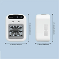 Portable mini desktop air conditioner fan, low noise, powerful humidifier and cooling function, USB charging, transparent design