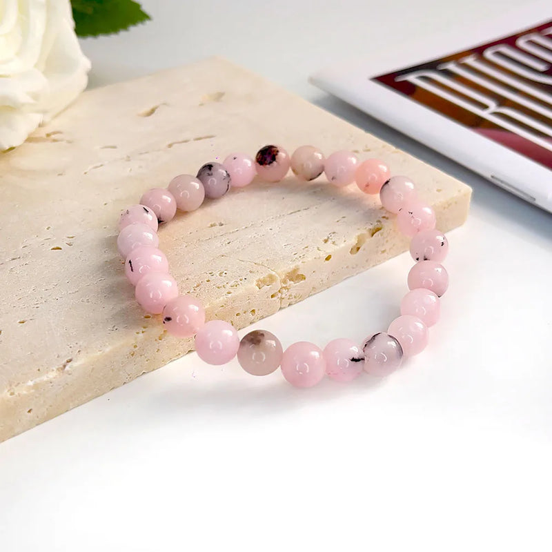 Natural Stone Beads Bracelet For Women Men Agate Crystal Quartzs Aquamarines Jades Jewelry Agates Elastic Bangle Bracelets 6 8mm