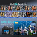 4K DSLR Digital Camera 3-Inch 72MP Photography Camera with 12X Optical Zoom 180° Flip Screen Autofocus for Ins YouTube Webcast