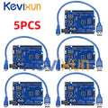 1-10PCS UNO R3 CH340G MEGA328P Chip for Arduino UNO R3 + USB/TYPE-C CABLE ATMEGA328P-AU Development Board 16Mhz