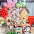 Cutouts Foam Board Kt Board Little Red Riding Hood Backdrop Photo Props Background Baby Shower Prop Birthday Party Decor