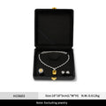 Orilv Leather Jewelry Box Set Box Light Luxury Ring Necklace Display Storage Boxs Jewelry Display Packaging Box Ladies' Gift Box