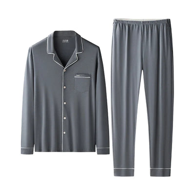Men's Loose Fit Pajamas Set Soft Lyocell & Cotton Blend | SAMAG