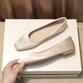 Shoes For Women Low Heel Elegant Office Slip-onSquare Toe Woman Flats 2025 Summer Chic Novelties Offer High Quality Fashion