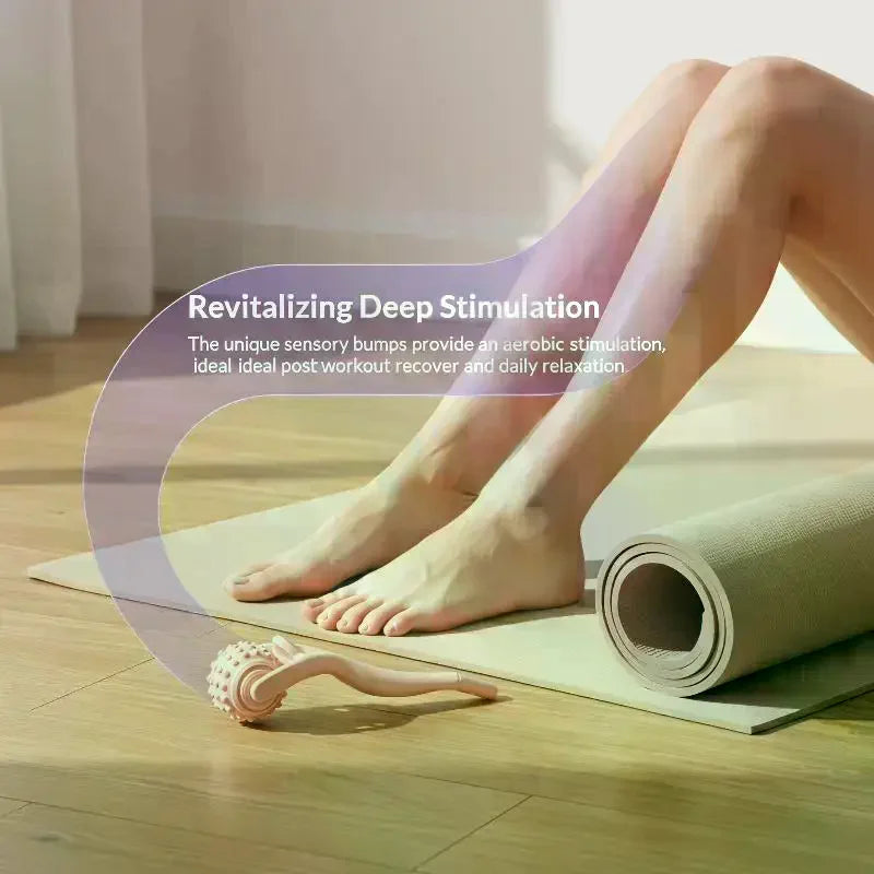 Handheld Roller Massager Use Point Massage Body Fatigue Promote Massager Yoga Ball Arm Leg