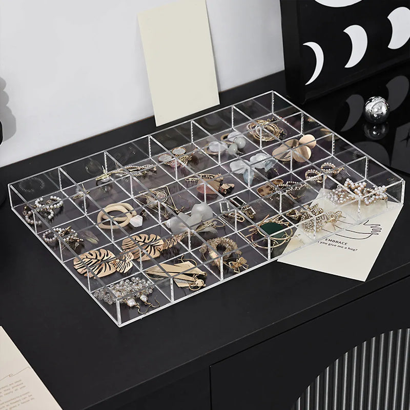 Transparent plastic jewelry storage box, tray, nail art, rings, necklaces and other boxes - Visuel 3 | SAMAG