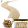 TESS U Tip Fusion Hair Extensions Microlink Keratin Hair Extensions 1g/pc Human Hair Capsules Pre Bonded Natural Hair Extensions
