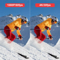SJCAM C100 Plus 4K Vlog Action Camera EIS Stabilization 115° Wide Angle F1.8 Waterproof Camera with Magnetic Neck Lanyard