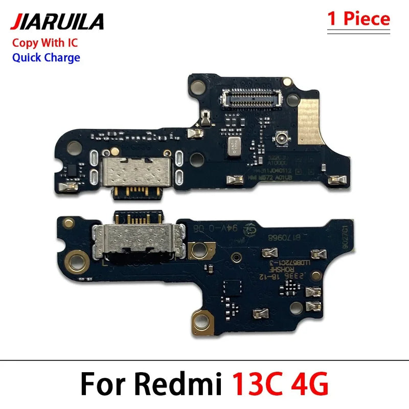 New USB Charge Port Jack Dock Connector Charging Board Flex Cable For Xiaomi Redmi 12 12C 13 13C 14C 15 15C 4G 5G