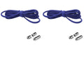 1/2/4 pairs Semicircle No Tie Shoelaces Elastic Sneakers shoelace Metal Lock Lazy Laces for Kid and Adult One size fits all shoe