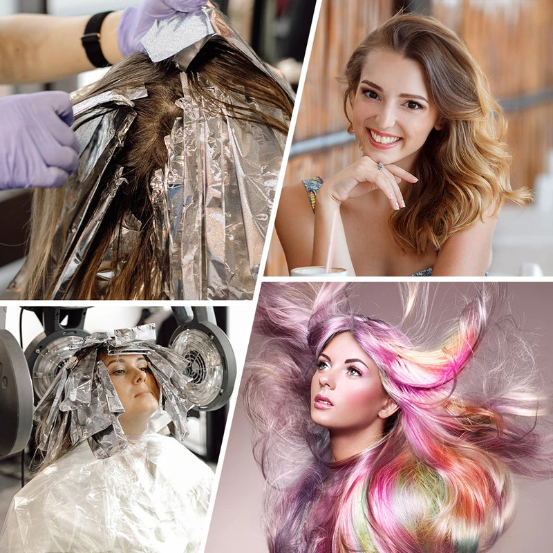Premium Salon Hair Color Foil Non-Stick Aluminum Foil Sheets for Hair Highlights Perm Styling Tools