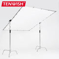 Detachable Diffuser Panel Portable Overhead Diffusion Butterfly Screen Scrim Frame Kit for Photography Studio Furniture Shooting