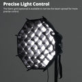 New AMBITFUL Q3 Softbox Light Box With Optional Grid,Mini Bowens Mount,GODOX Mount,Flashlight Bracket For GODOX YONGNUO NANLITE