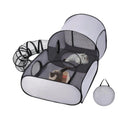 Portable Breathable Pet Pen with Surrounding Tunnel Indoor Outdoor Cat Enclosure Suitable for Small Animals and Cats