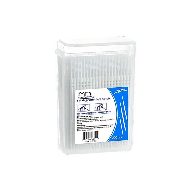 200/400/600pcs Toothpick Disposable Family Box Packed Portable Ultra Fine Pick Double Head Portable Oral Care Teeth Clean Sticks