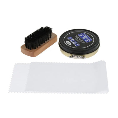 Leather Shoes Cleaner Care Shine Polish Brush Cream Cloth | SAMAG