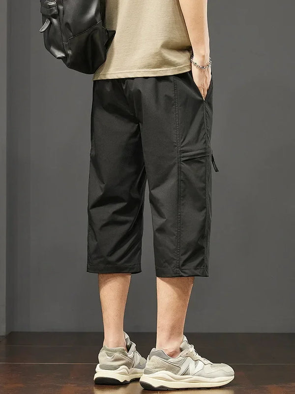 Cargo Shorts Men Working Cropped Pants Summer New Thin Casual Loose Sports Shorts Bermudas Fashion Casual Man Shorts