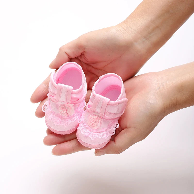 Newborn Baby's First Baptist Shoe: Newborn Boys and Girls' White Baptist Shoes Soft Sole Walking Shoes Multiple Styles-9CM/10CM