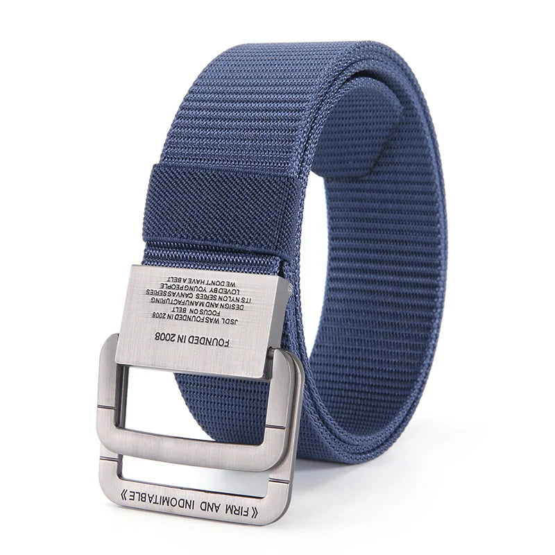Men Belts Automatic Buckle Metal Webbing Belts for Men Canvas Nylon High Quality Strap Casual Sports Students