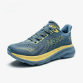 Men's Carbon Plate Running Shoes Breathable Lightweight Marathon Athletic Nonskid Elastic Sports Sneakers