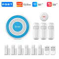 PGST WiFi Alexa Tuya Smart Life Home Alarm Security System Kit Home Automation Alarm Security Protection Door Motion Sensor