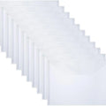 10 PCS Plastic Folders for Document, A4 Size Plastic Envelopes with Snap Closure, Clear File Folders Bags for School Office
