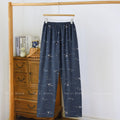 Men's Stylish Summer Pajama Pants, Thin Home Pants, Loose Breathable Air-Conditioned Pants with Elastic Waist