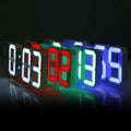 Purchase Products Clock 3D LED Digital Alarm Clock Wall Clock Time/date/temperature For Home/kitchen/office Clocks Decor Garden