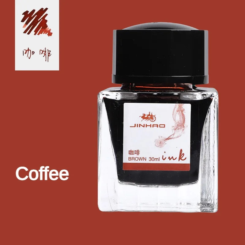 Jinhao Fountain Pen Chinese ink 30ml Color Glass Bottled Ink Writing Drawing ink Cartridge Office School Supplies Stationery