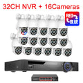 Techage H.265 8MP 36CH Dual Lens POE Camera Kit Humanoid Auto Traking Smart AI 8X Zoom PTZ POE Survillance Kit E-mail Alert P2P