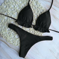 Summer Brazilian Bikini Set Women Sexy Bandage Top Thong | SAMAG